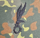Polish / Polska Jump Wing - Bundeswehr Fallschirmjäger Syle - Flecktarn German Camo fabric embroidered patch / badge