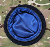Royal Signals CIIIR - Beret & Cap badge deal - Dark Navy Blue Beret - Silk Lined, with leather band