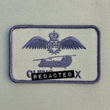 Chinook CH47 Crew / Pilot - Logo Name Badge /  Patch - Bespoke Pilot / Crew Team Name Badge Royal Air Force / RAF