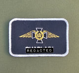 Maßgeschneidertes Namensschild für Piloten/Crew-Teams der RAF Royal Air Force Airborne Specialist Brevet