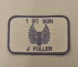 Maßgeschneidertes Namensschild für Piloten/Crew-Teams der Royal Air Force RAF E Wings/Brevet Engineer