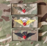 Brevet de parachutiste aéroporté canadien - Feuille d'érable rouge (de base) (variante)