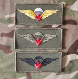 Brevet de parachutiste aéroporté canadien - Feuille d'érable rouge (de base) (variante)