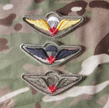 Canadian / Canada Airborne Parachutist Qualification Wings - Red Maple Leaf (Basic) Badge / Patch