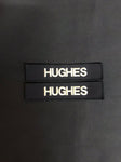 2 x Royal Navy PCS Name Embroidered  Badge / patch - Shirt / Smock Variant