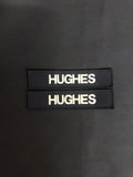 2 x Royal Navy PCS Name Embroidered  Badge / patch - Shirt / Smock Variant