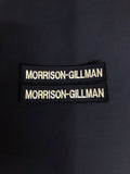 2 x Royal Navy PCS Name Embroidered  Badge / patch - Shirt / Smock Variant