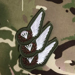 Parachute Jump Instructor (PJI) Brevet Subdued Wing Badge (olive / mtp colour)