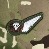 Parachute Jump Instructor (PJI) Brevet Subdued Wing Badge (olive / mtp colour)