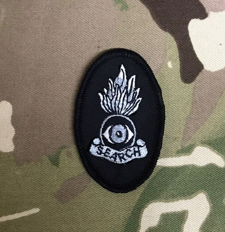 op helvetic / Bomb Disposal - RE Search Team Combat Subdued Qualification Badge (Black)