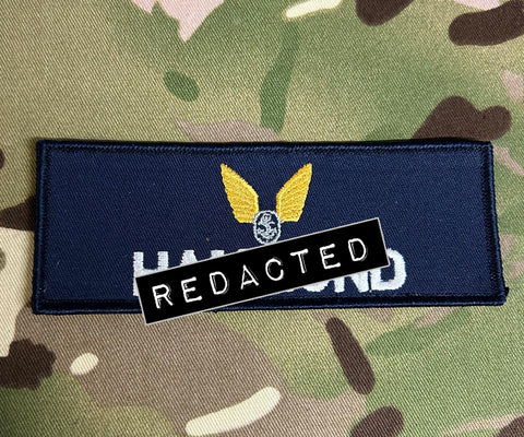 Fleet Air Arm (FAA) Air Crew WINGS - Royal Navy style - Name Tape - (Rig22 / Rig 22) Style