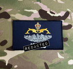 RN Double stacked logo - Royal Navy style - Name Tape - (Rig22 / Rig 22) Style