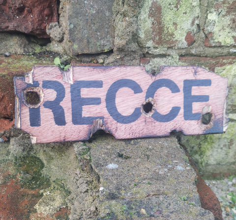 Recce Wooden Sign