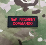 (FCF / FRMU) Future Commando Force (RAF) Royal Air Force Regiment Commando Embroidered Shoulder Patch