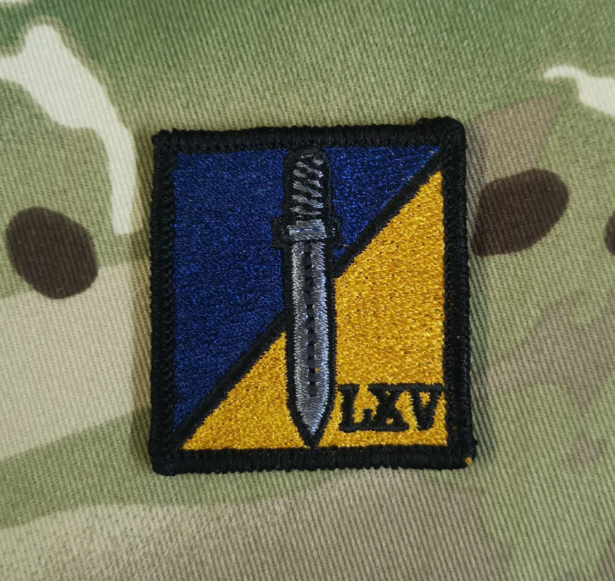 65 Sqn RLC Tactical Recognition Flash TRF / DZ Badge – Badge Workshop