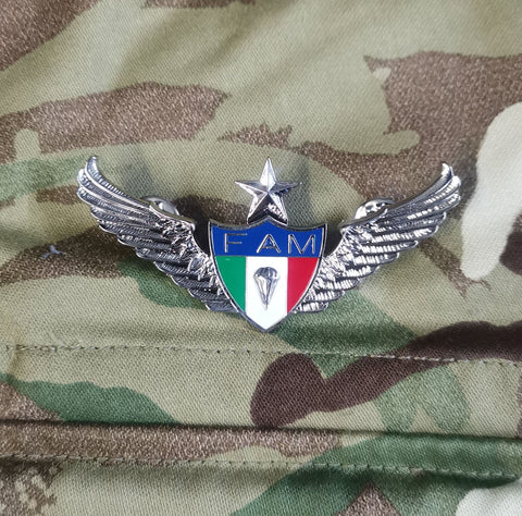 Mexican Parachutist Qualification Metal Jump Wings - Brigada de Fusileros Paracaidistas