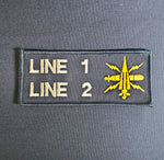 Operator Mechanic - Royal Navy Name / Branch Badge - Name / Branch Tally - RIG 22 Style