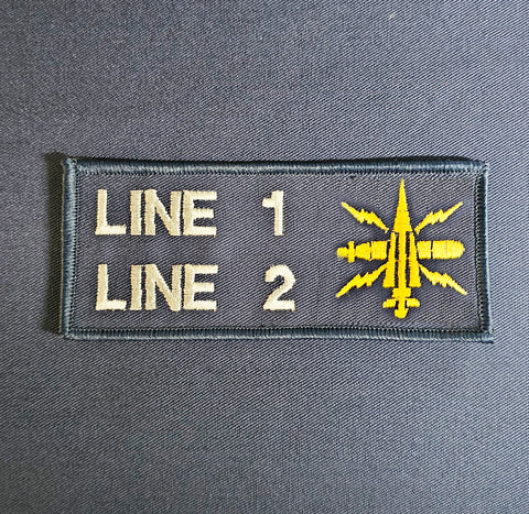 Operator Mechanic - Royal Navy Name / Branch Badge - Name / Branch Tally - RIG 22 Style