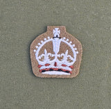 SSgt Staff Sergeant Crown No2 Dress Badge Jumper / Tunic - Kings Crown / CIIIR