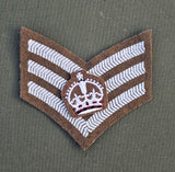 SSgt Staff Sergeant Crown No2 Dress Badge Jumper / Tunic - Kings Crown / CIIIR