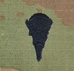 Ukraine (Older Style)- US (OCP, Regulation Size) Ripstop multicam fabric embroidered Parachutist wing jump patch / badge