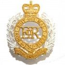 Royal Engineers RE Forage Gilt Cap Badge