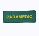 Paramedic / woven patch / Identification badge - woven badge 40mm x 100mm approx 4CM X 10CM emergency service / healthcare