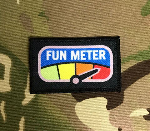 50mm x 80mm Patch Badge - Fun Meter - morale patch - tacti-cool - tactical