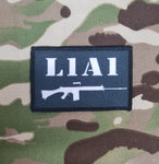 50mm x 80mm Patch Badge - l1a1 slr self loading rifle - morale patch - tacti-cool - tactical - army - veteran