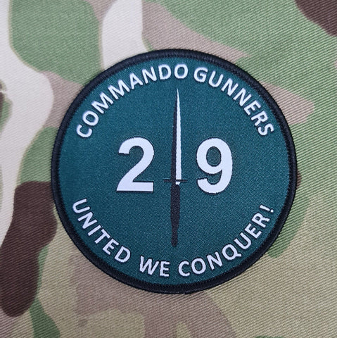 29 Commando woven Badge Patch 80mm Diameter Circle full colour