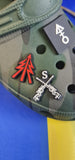 Croc / clog / water shoe - novelty charm / gem / jibbitz logo customise your EOD - Diver-sniper - footwear here