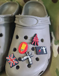 Croc / clog / water shoe - novelty charm / gem / jibbitz logo customise your medic - ambulance service - Recce - viking - sealteam -