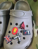 Croc / clog / water shoe - novelty charm / gem / jibbitz logo customise your medic - ambulance service - Recce - viking - sealteam -