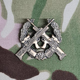 NEW Metal British Army Shooting Badge - Choose Your Design - Sniper / Bisley AR50 / Bisley 100 / Marksman / Sharpshooter