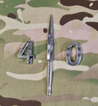 Commando Dagger / Fairburn Sykes - Chrome ABS 3D automobile / car / Truck / Decal / logo ( Squadron / Regiment / 29/ 49 /59 /43/42/40/45)