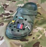 silicone / clog / water shoe - novelty charm / gem / logo logo customise your RAF - RAF Regt - footwear here