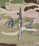 Commando Dagger / Fairburn Sykes - Chrome ABS 3D automobile / car / Truck / Decal / logo ( Squadron / Regiment / 29/ 49 /59 /43/42/40/45)