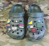 silicone / clog / water shoe - novelty charm / gem / logo logo customise your tactical military footwear here - DZ / TRF / PARA