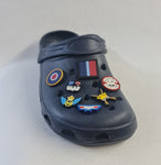 Croc / clog / water shoe - novelty charm / gem / jibbitz logo customise your tactical military footwear here - top gun - raf - air force