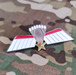 Netherlands Parachutist / Paratrooper Jump Wings Metal - C Wing (Brevet) Colour Enamel - badge / brooch