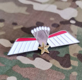 Netherlands Parachutist / Paratrooper Jump Wings Metal - C Wing (Brevet) Colour Enamel - badge / brooch