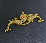 Royal Navy - Submariner - Kings Crown - Metal badge brooch - Submarine cr3