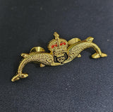 Royal Navy - Submariner - Kings Crown - Metal badge brooch - Submarine cr3