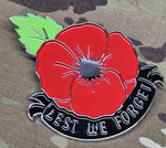 3D Poppy lest we forget (V2) Chrome ABS 3D automobile / car / Truck / Decal / logo Remembrance armistice veteran hm forces