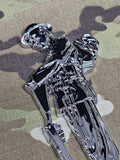 3D WW1 Tommy Chrome ABS 3D automobile / car / Truck / Decal / logo Remembrance armistice veteran lest we forget hm forces