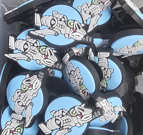 a10 warthog tank buster - Shoe charm - clog / water shoe - novelty charm / gem / logo customise your footwear