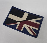 England / N Ireland / Wales / Scotland half Flag woven Badge Patch 50mm x 80mm flag vintage style velcro welsh Irish UK union jack