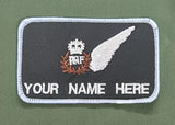 Maßgeschneidertes Namensschild für Piloten/Crew-Teams der RAF Royal Air Force, Waffenspezialist/Waffenagent, Brevet