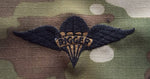 Parachute Rigger - US / USA - US  Ripstop multicam fabric embroidered Parachutist wing jump patch / badge