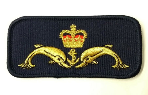 Official style Submariner (Submarine Service) Royal Navy Black / Gold qualification Badge